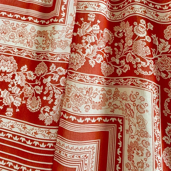 *NWOT* Zara BoHo Floral Print Crochet Detail Midi Dress - Picture 13 of 15